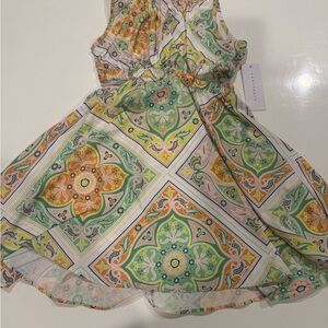 Sanctuary Kids Dress with Green and Orange Patterns